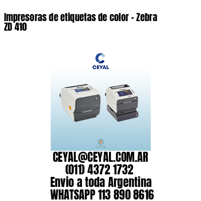 Impresoras de etiquetas de color - Zebra ZD 410