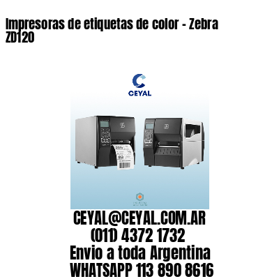 Impresoras de etiquetas de color – Zebra ZD120