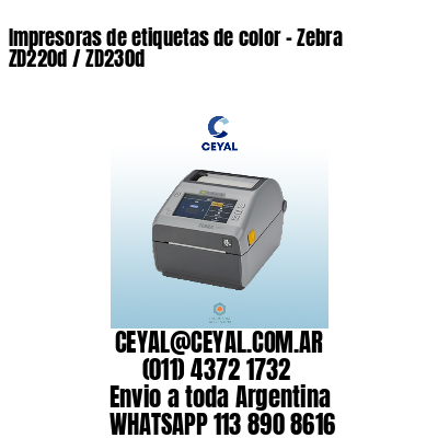 Impresoras de etiquetas de color - Zebra ZD220d / ZD230d