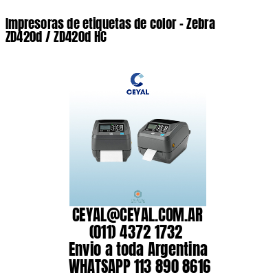 Impresoras de etiquetas de color - Zebra ZD420d / ZD420d‑HC