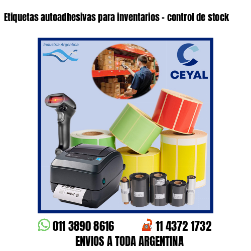 Etiquetas autoadhesivas para inventarios - control de stock