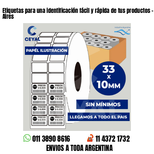 Etiquetas para una identificación fácil y rápida de tus productos - Buenos Aires