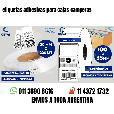 etiquetas adhesivas para cajas camperas