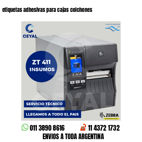 etiquetas adhesivas para cajas colchones