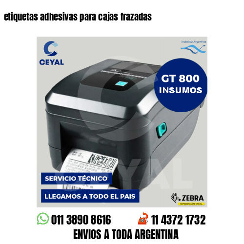 etiquetas adhesivas para cajas frazadas