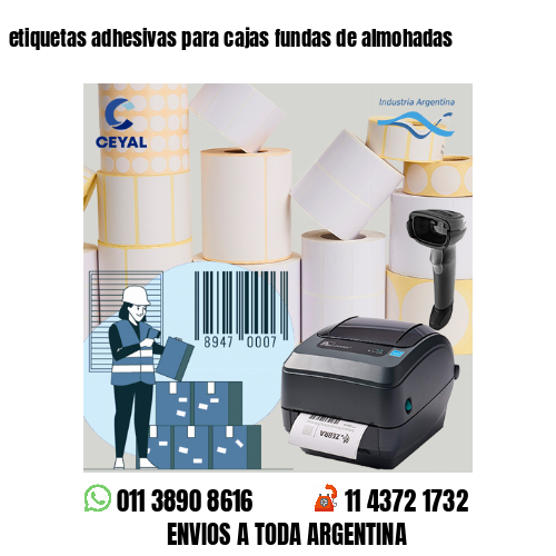 etiquetas adhesivas para cajas fundas de almohadas