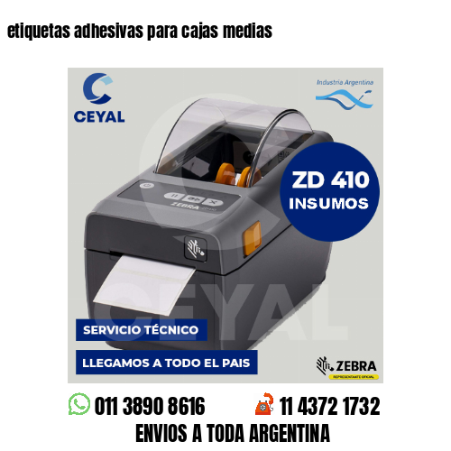 etiquetas adhesivas para cajas medias