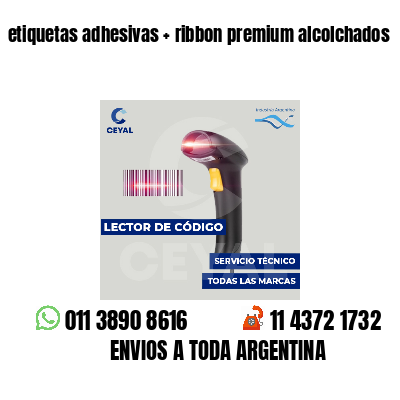 etiquetas adhesivas   ribbon premium alcolchados