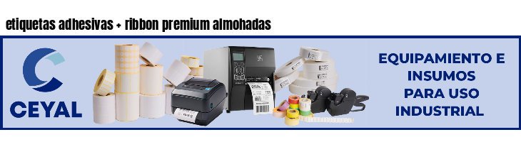 etiquetas adhesivas   ribbon premium almohadas