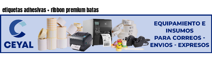 etiquetas adhesivas   ribbon premium batas