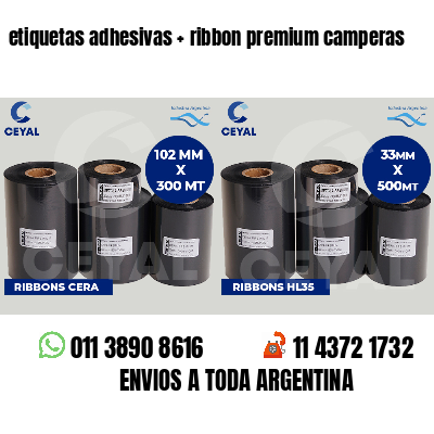 etiquetas adhesivas   ribbon premium camperas