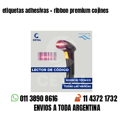 etiquetas adhesivas   ribbon premium cojines