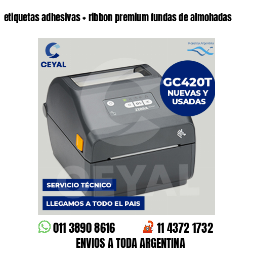 etiquetas adhesivas   ribbon premium fundas de almohadas