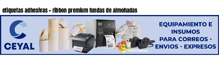 etiquetas adhesivas   ribbon premium fundas de almohadas