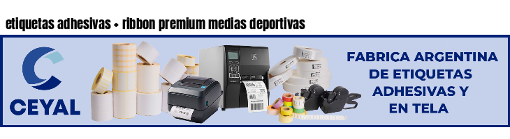 etiquetas adhesivas   ribbon premium medias deportivas