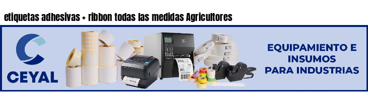 etiquetas adhesivas   ribbon todas las medidas Agricultores