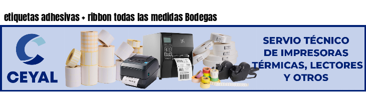 etiquetas adhesivas   ribbon todas las medidas Bodegas