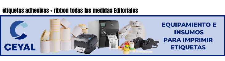 etiquetas adhesivas   ribbon todas las medidas Editoriales