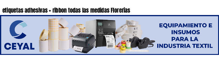 etiquetas adhesivas   ribbon todas las medidas Florerías