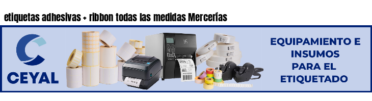 etiquetas adhesivas   ribbon todas las medidas Mercerías