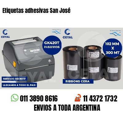 Etiquetas adhesivas San José