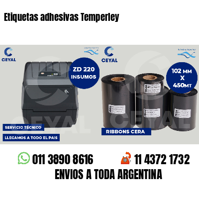 Etiquetas adhesivas Temperley