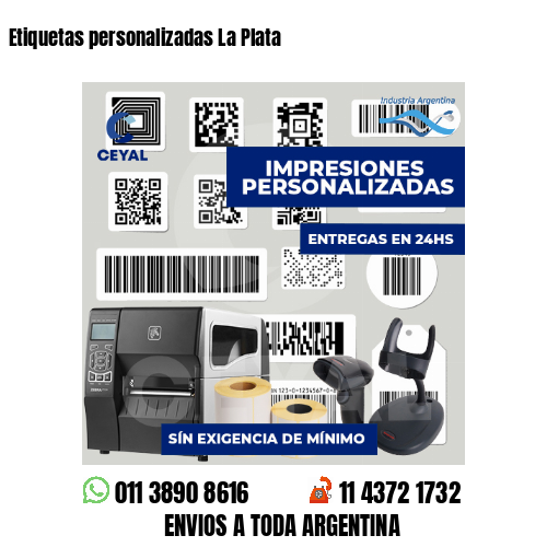 Etiquetas personalizadas La Plata