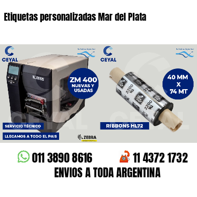 Etiquetas personalizadas Mar del Plata