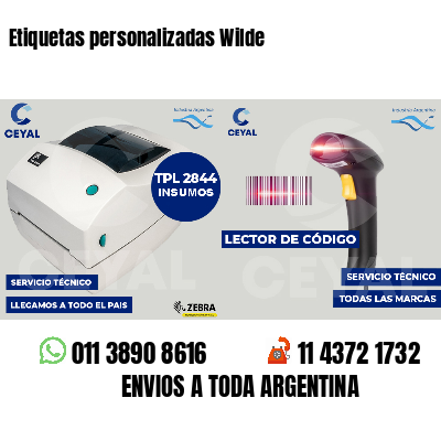 Etiquetas personalizadas Wilde