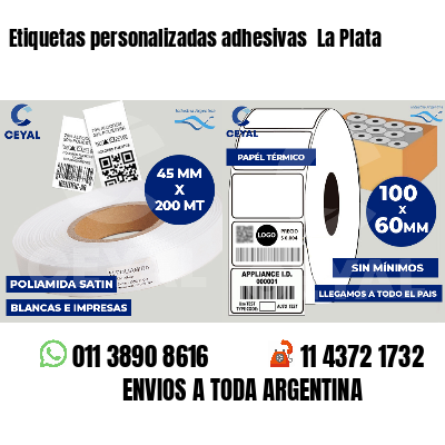 Etiquetas personalizadas adhesivas  La Plata