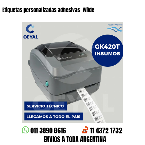 Etiquetas personalizadas adhesivas  Wilde