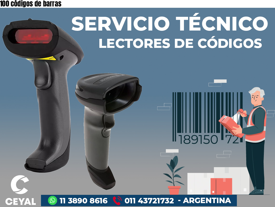 100 códigos de barras