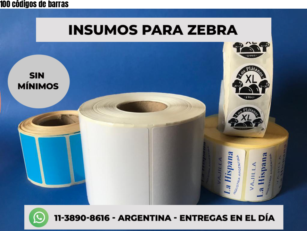 100 códigos de barras