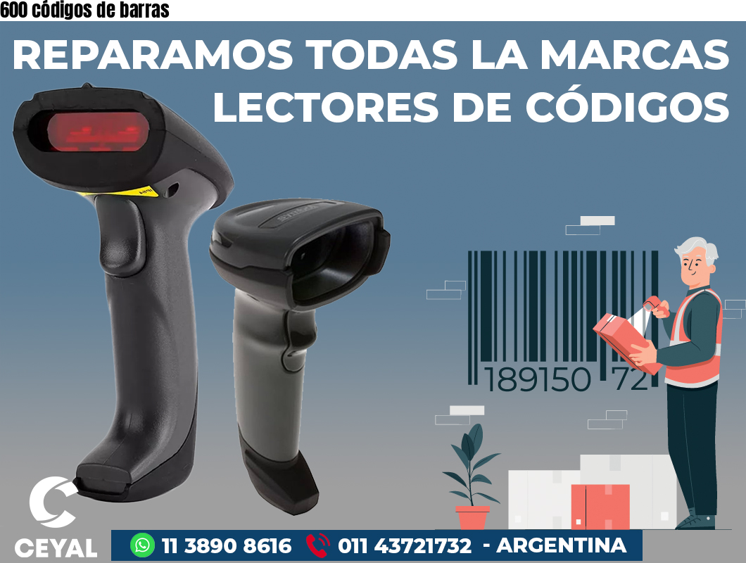 600 códigos de barras