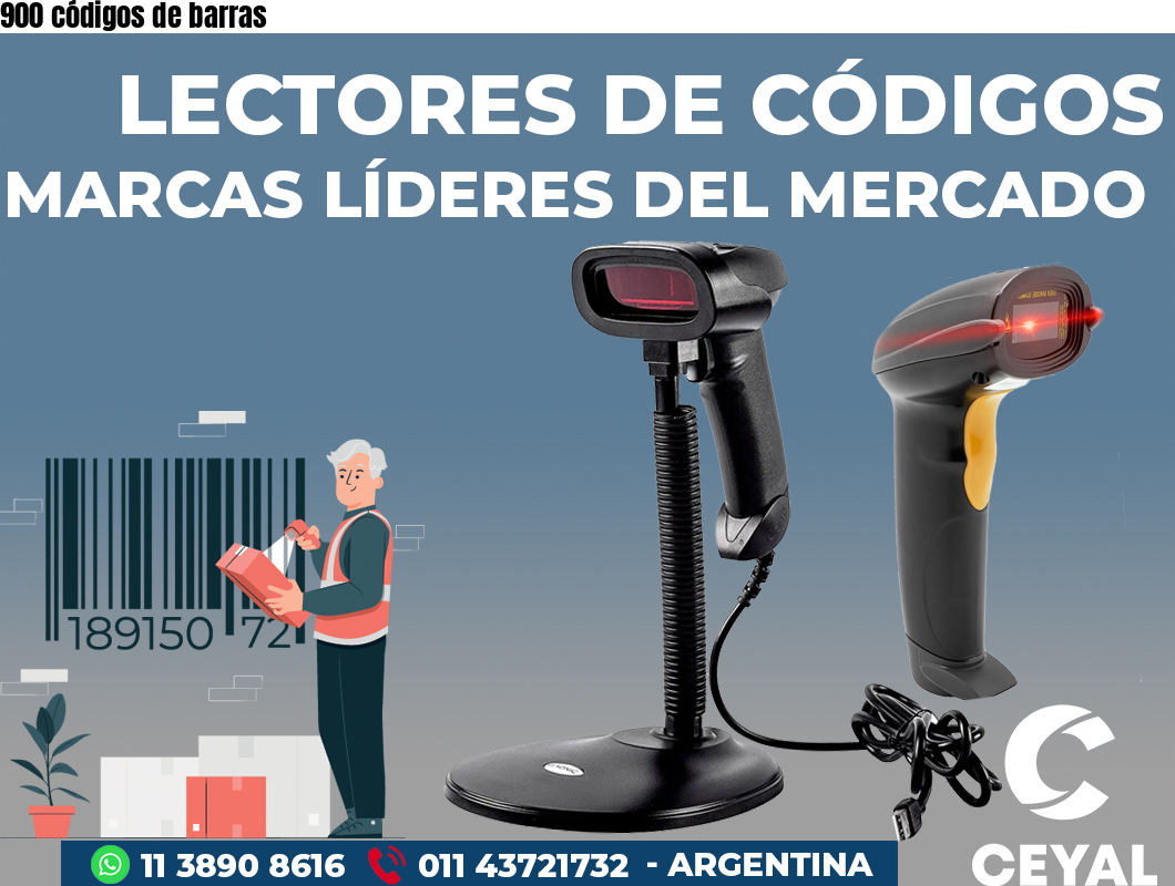 900 códigos de barras
