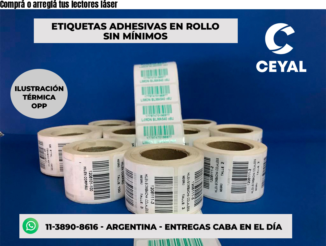 Comprá o arreglá tus lectores láser