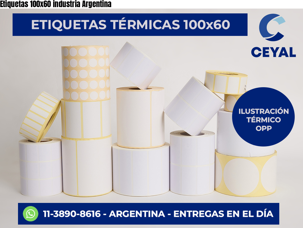 Etiquetas 100x60 industria Argentina