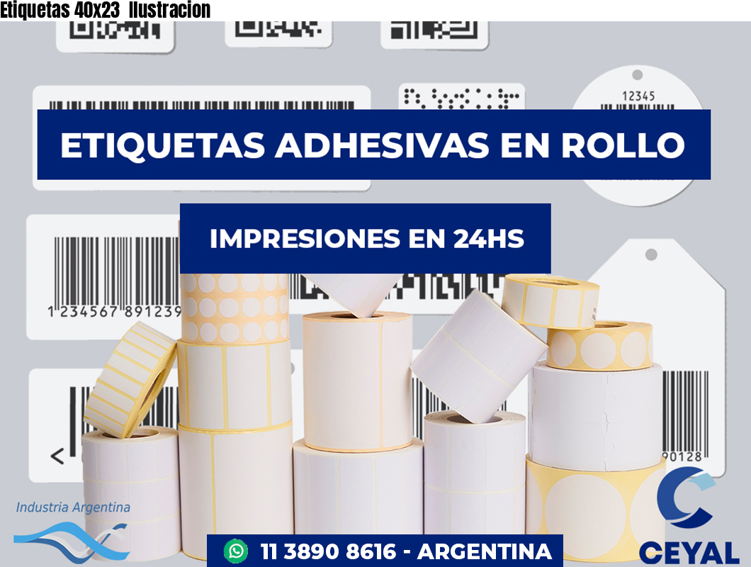 Etiquetas 40x23 Ilustracion