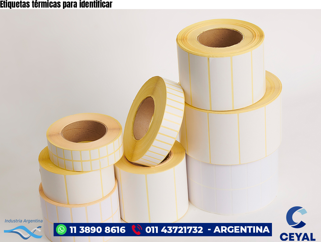 Etiquetas térmicas para identificar