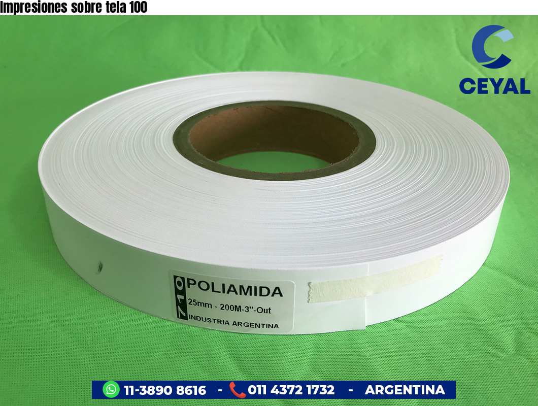 Impresiones sobre tela 100