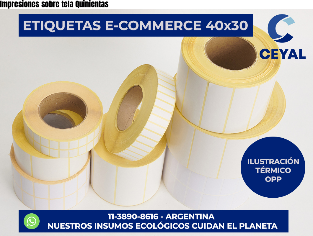 Impresiones sobre tela Quinientas
