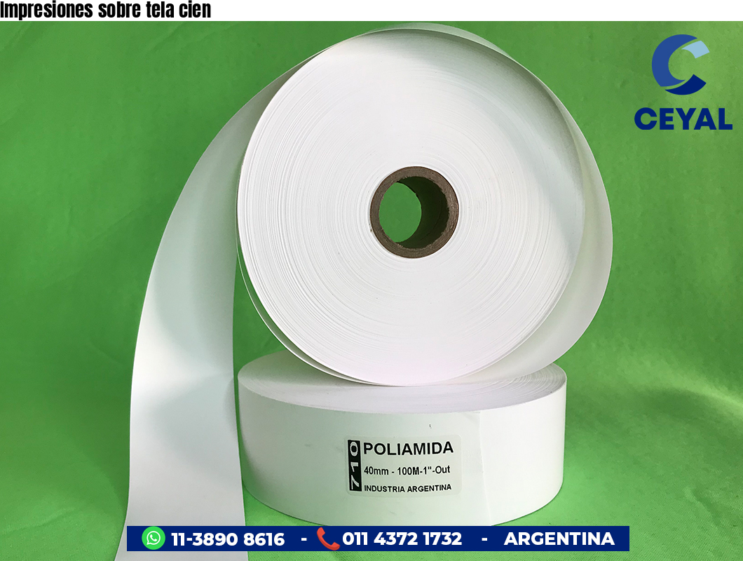 Impresiones sobre tela cien