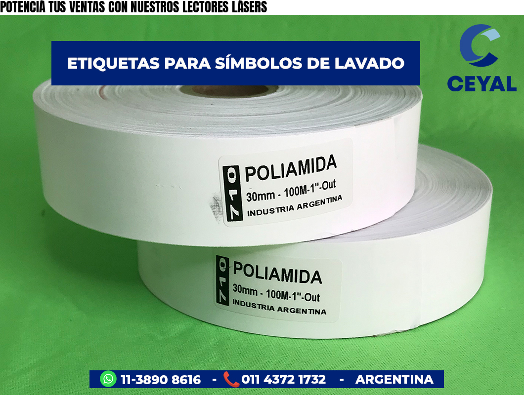 POTENCIÁ TUS VENTAS CON NUESTROS LECTORES LÁSERS