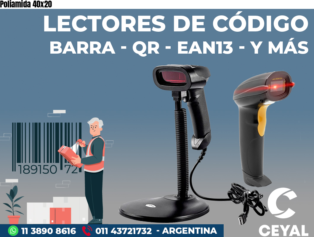 Poliamida 40x20