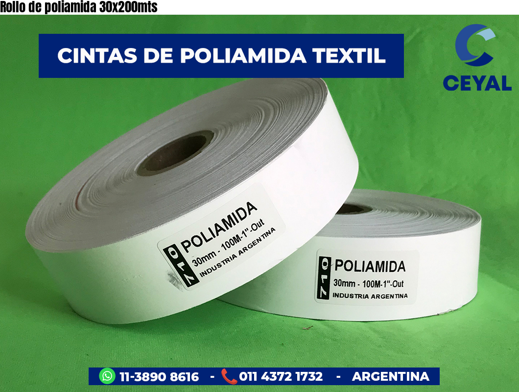 Rollo de poliamida 30x200mts