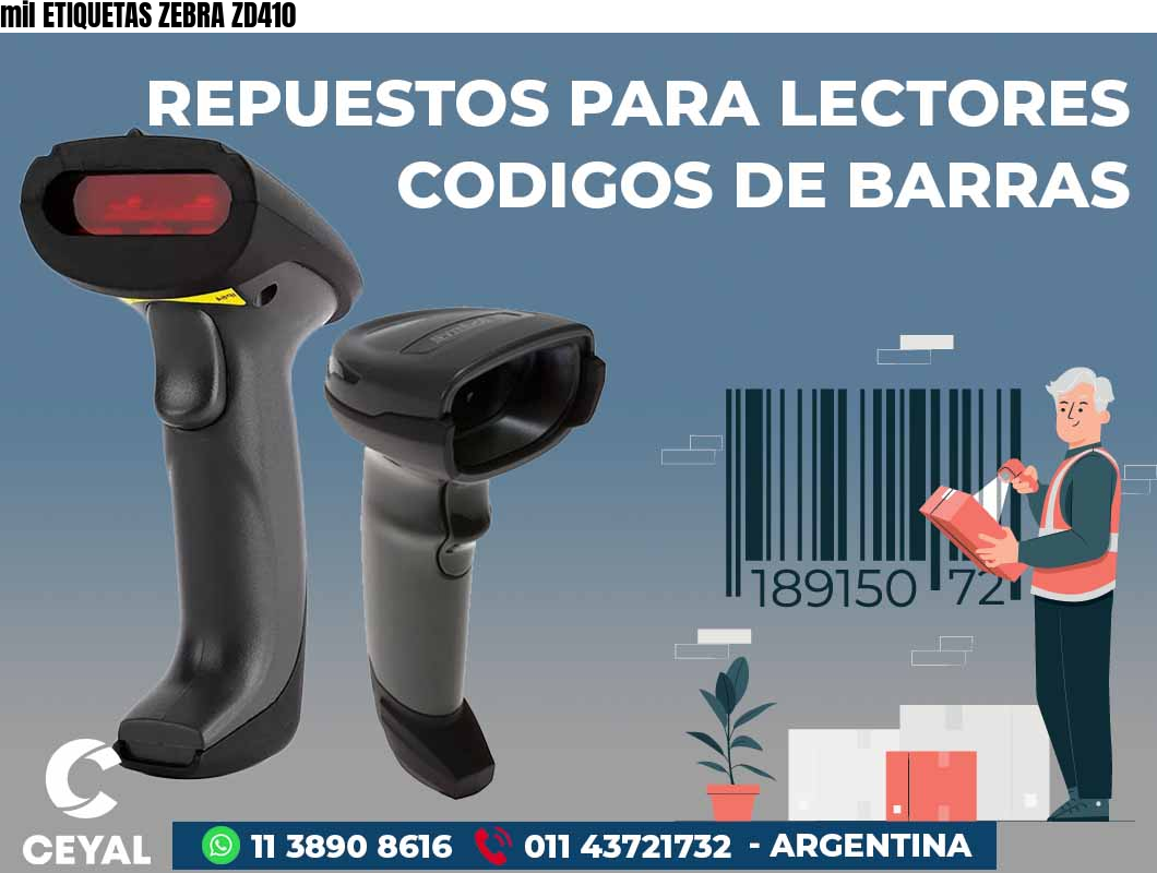 mil ETIQUETAS ZEBRA ZD410
