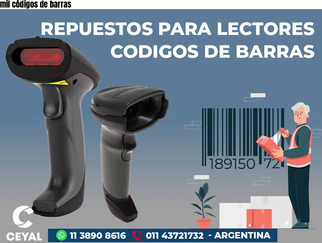 mil códigos de barras