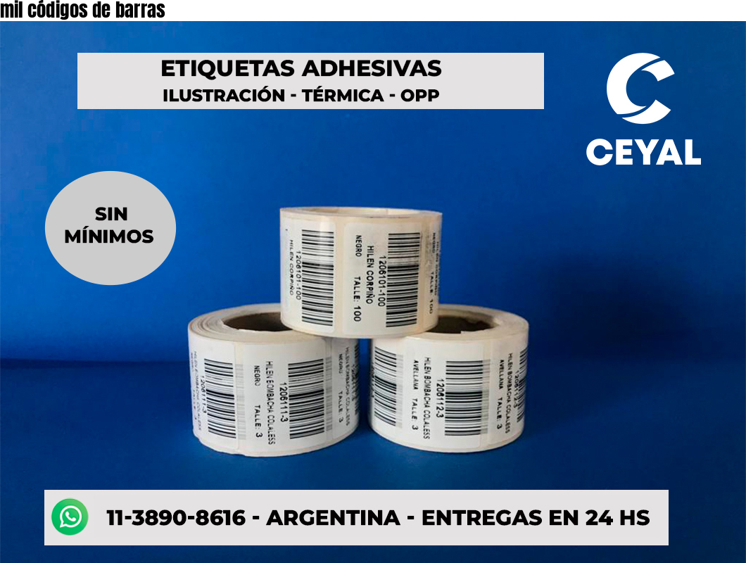 mil códigos de barras