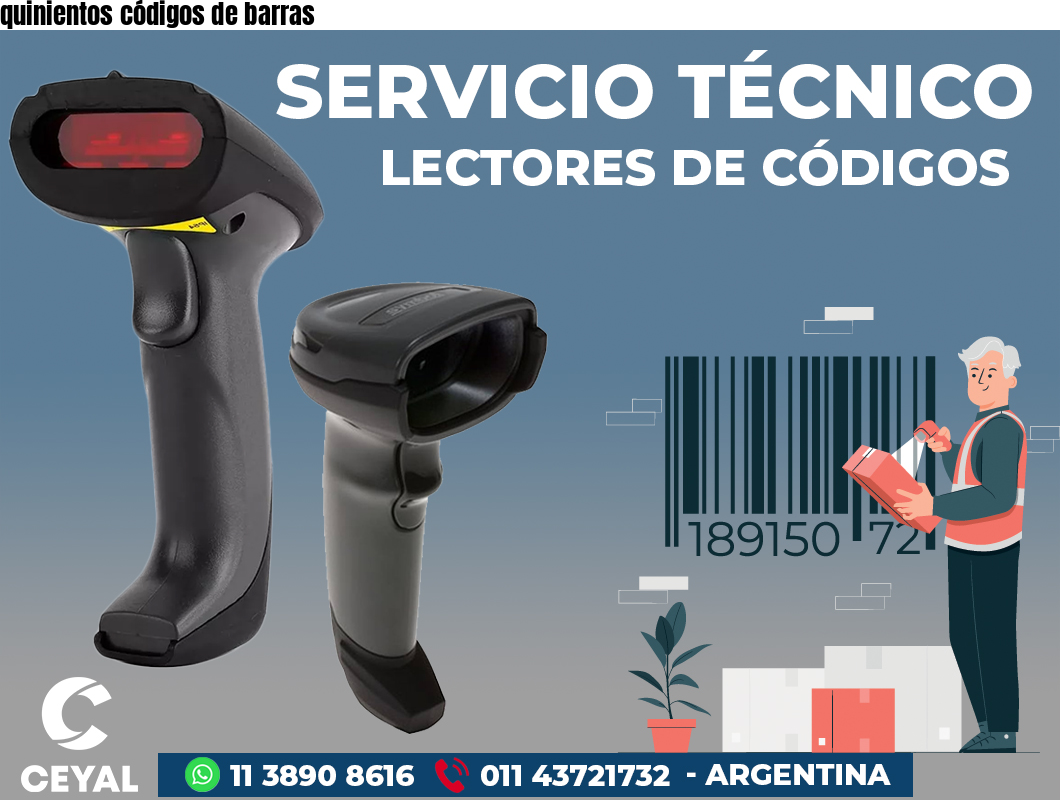 quinientos códigos de barras