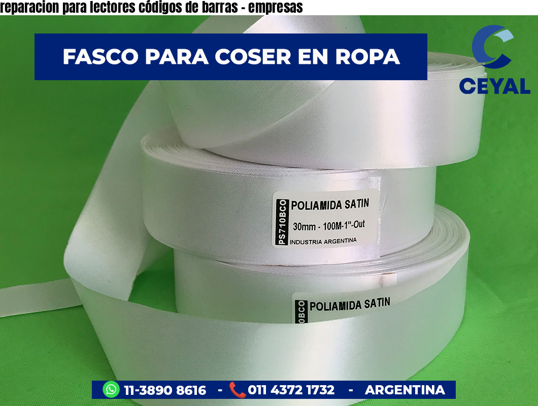 reparacion para lectores códigos de barras - empresas